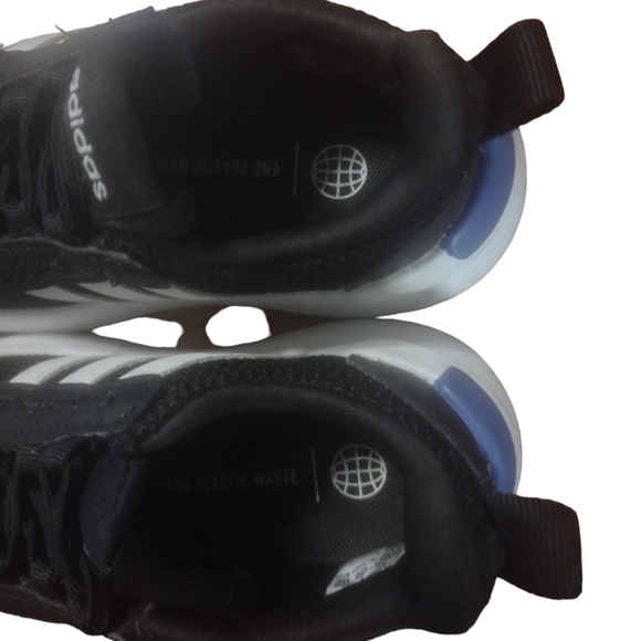 ♥️ 💙 Unisex Adidas Racer TR21 Toddler Size 5 Black & White running shoes - Picture 7 of 7
